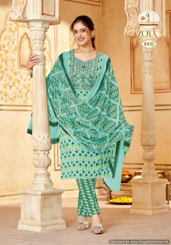 Miss World Zoya Vol 1 Slub Printed Dress Material Collection